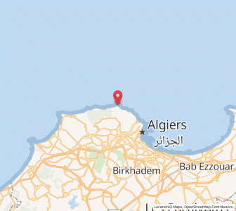 Carte : Pointe-Pescade, Alger