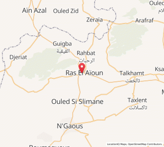 Carte : Râs el Aïoun, Batna