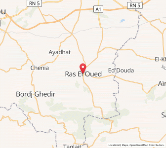 Carte : Râs el Oued, Bordj Bou Arréridj