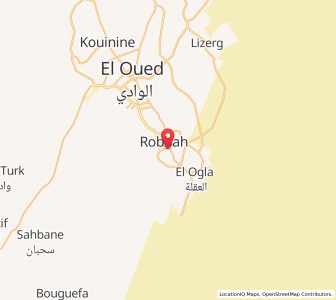 Carte : Robbah, El Oued
