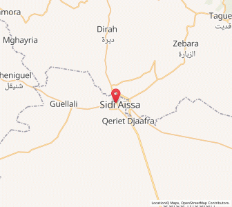Carte : Sidi Aïssa, M’Sila