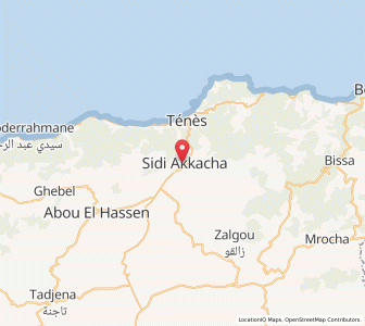 Carte : Sidi Akkacha, Chlef
