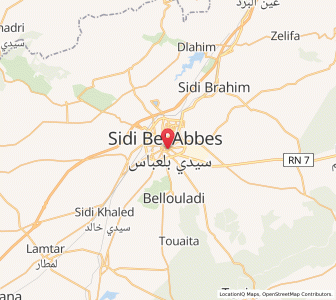 Carte : Sidi-Bel-Abbès, Sidi Bel Abbès