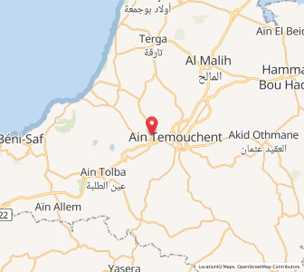 Carte : Sidi Ben Adda, Aïn Témouchent