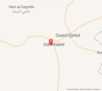 Carte : Sidi Khaled, Ouled Djellal