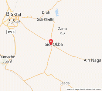 Carte : Sidi Okba, Biskra
