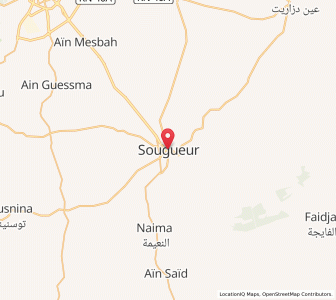 Carte : Sougueur, Tiaret