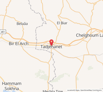 Carte : Tadjenanet, Mila