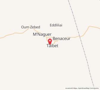 Carte : Taïbet, Touggourt