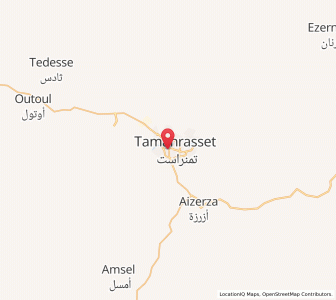 Carte : Tamanghasset, Tamanrasset