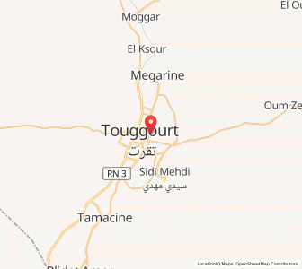 Carte : Tebesbest, Touggourt