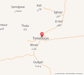 Carte : Timimoun