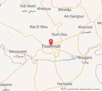 Carte : Tissemsilt