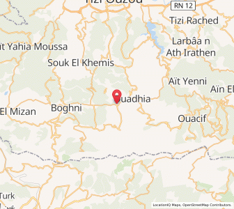Carte : Tizi-n-Tleta, Tizi Ouzou