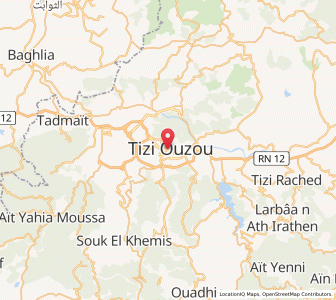 Carte : Tizi-Ouzou, Tizi Ouzou