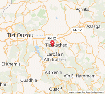 Carte : Tizi Rached, Tizi Ouzou