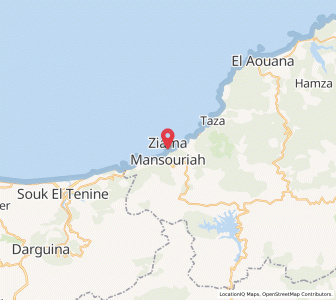 Carte : Ziama Mansouria, Jijel