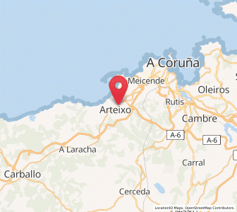 Map of A Baiuca, Galicia