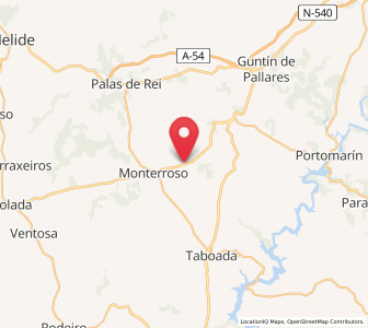 Map of A Camba, Galicia