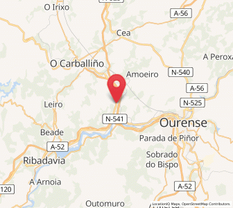Map of A Forxa, Galicia