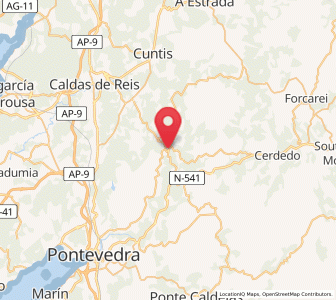 Map of A Lagoa, Galicia