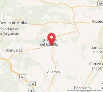 Map of Abano, Castille and León