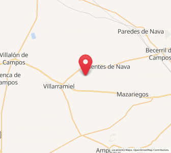 Map of Abarca de Campos, Castille and León