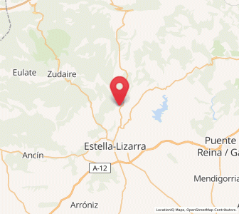 Map of Abárzuza, Navarre