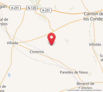 Map of Abastas, Castille and León
