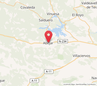 Map of Abejar, Castille and León
