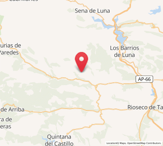 Map of Abelgas, Castille and León