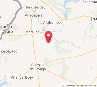 Map of Abelón, Castille and León