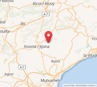 Map of Abió, Valencia