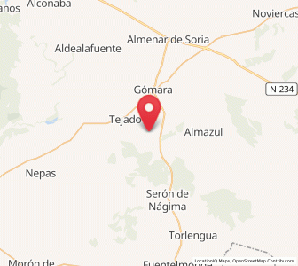Map of Abión, Castille and León