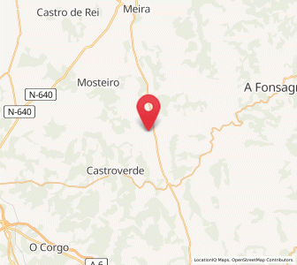 Map of Abrairas, Galicia