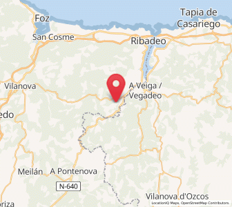 Map of Abres, Galicia