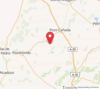 Map of Abuzaderas, Castille-La Mancha