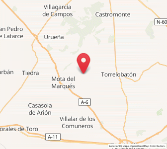 Map of Adalia, Castille and León