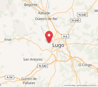Map of Aday, Galicia