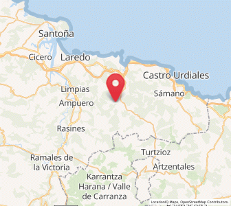 Map of Adino, Cantabria