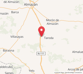 Map of Adradas, Castille and León