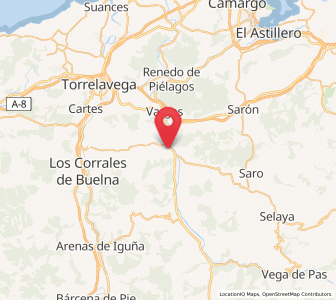 Map of Aés, Cantabria
