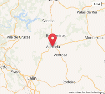Map of Agolada, Galicia