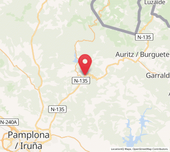 Map of Agorreta, Navarre