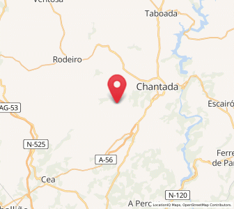 Map of Agrade, Galicia