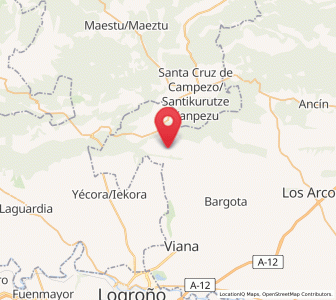 Map of Aguilar de Codés, Navarre