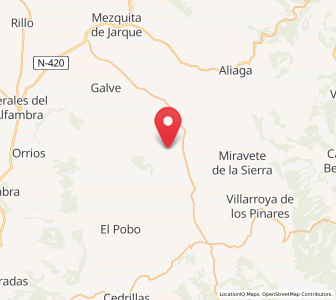 Map of Aguilar del Alfambra, Aragon