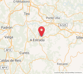 Map of Aguiones, Galicia