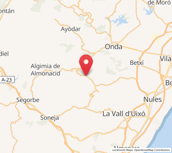 Map of Ahín, Valencia