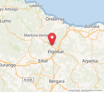 Map of Aiastia (San Migel), Basque Country